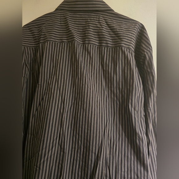 Claiborne longsleeve stripe Blk/Gray NWOT XL - Picture 3 of 3